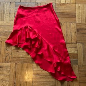 Silky asymmetrical Skirt